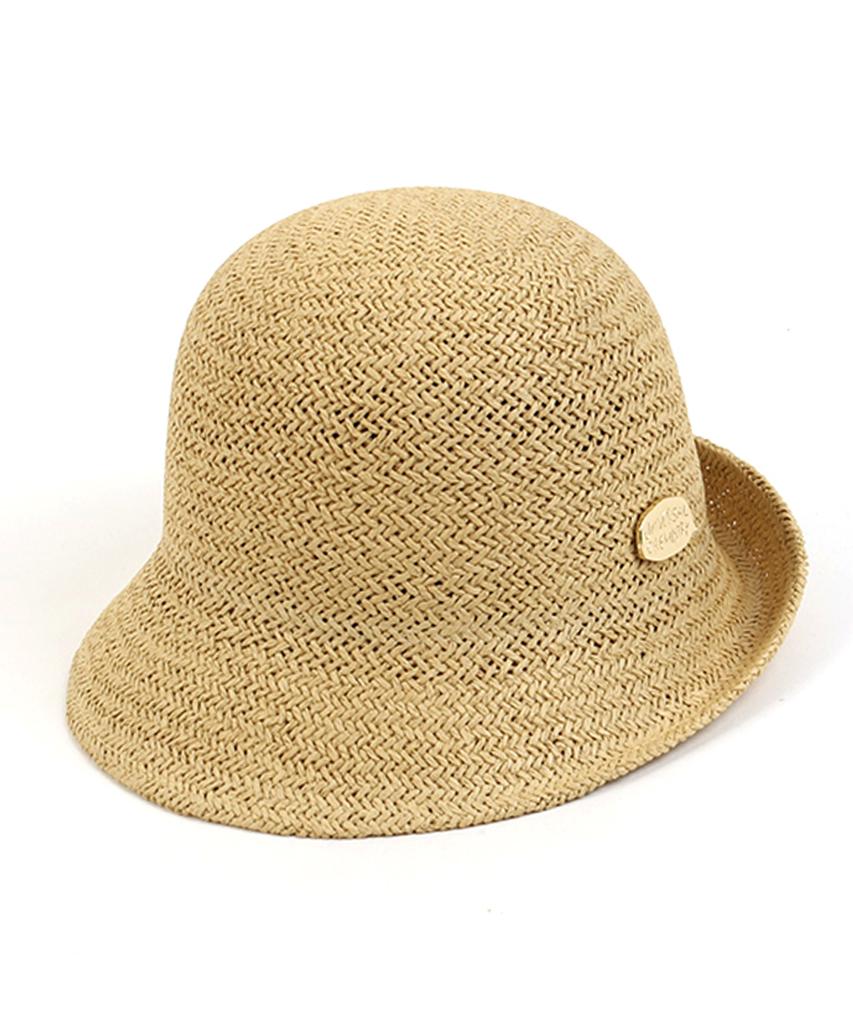 Yunibeosyeolkemiseuteuli French Paper Beige Cloche Hat Summer Hat