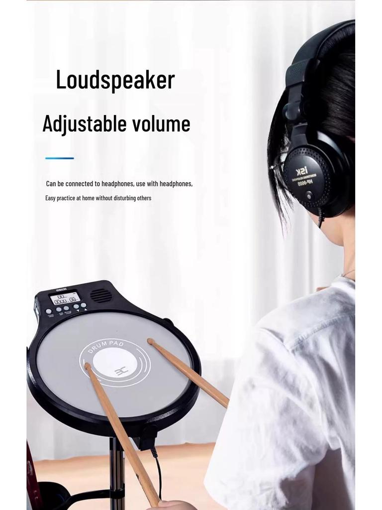 Yinuo Silent Drum Practice Set with Rack & Metronome