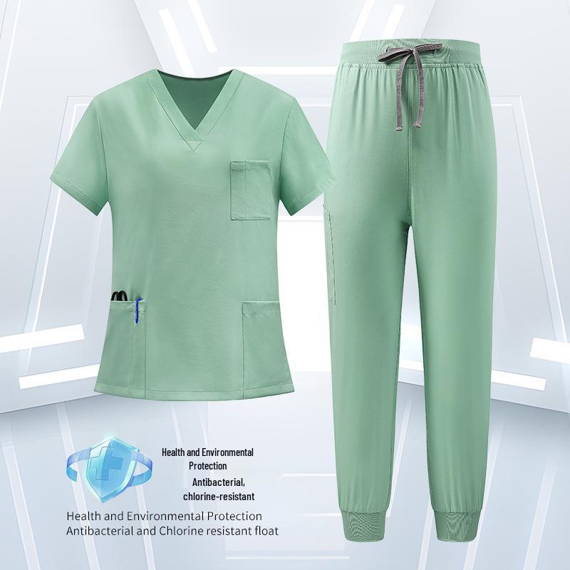 

Женский комплект униформы с коротким рукавом для кормления грудью для работы в стоматологии и сфере ухода Small мятный зеленый