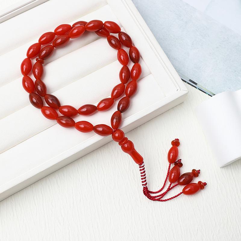 Arab Misbaha Kuk Beads Tasbih: 33-Bead Muslim Prayer Rosary