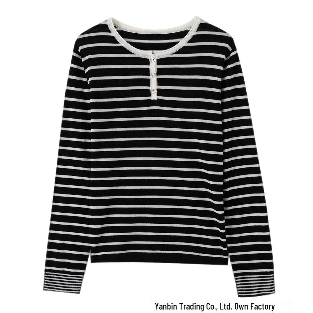 Fine-Spun Machine Washable Wool Round Neck Sweater Pullover with Long Sleeves