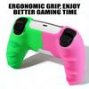 Anti-Slip Controller Silicone Cover Case for PS5 Gamepad Skin Shell with Rubber Thumb Stick Grip Gaps Touch Pad Sticker for PS5