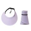 2025 Women's Open-Top Visor Hat: Large Brim UV Protection for Outdoor Spring
