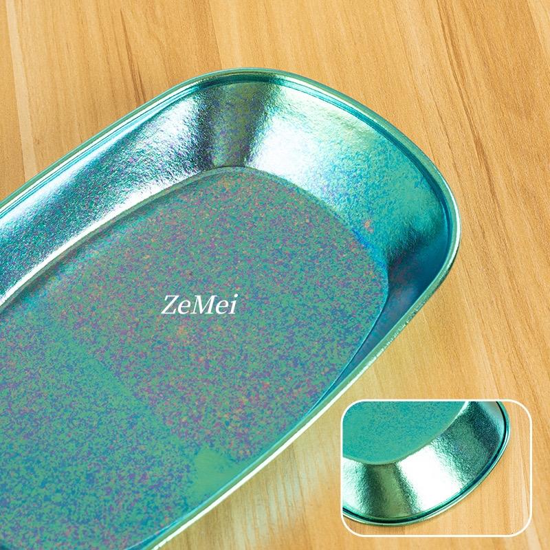 10 inch Pure Titanium Rectangle Dinner Plate,Heat-Resistant Home Salad Plate Dinner Dishes Dessert Tray Tableware,Kitchenware