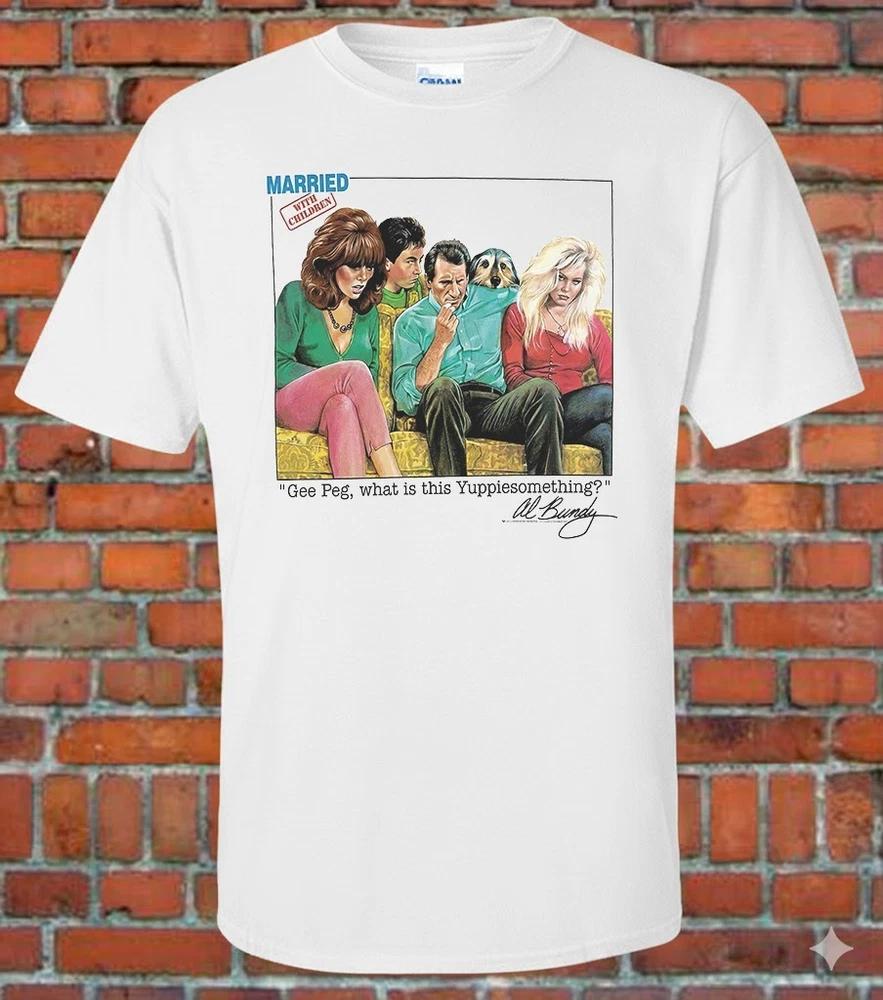 Vintage Recreated Married With Child Funny Bootleg Tee Graphic TShirt M