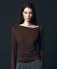 TOWAV Nest Cowl Neck Tee_Brown