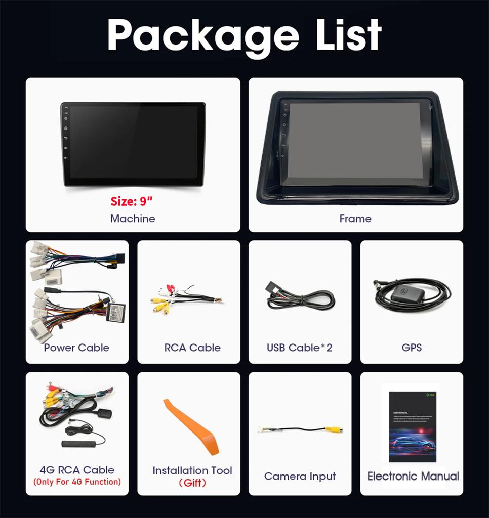 For Toyota Noah Voxy R80 2014 - 2021 Car Radio Multimedia Video Player Navigation stereo GPS BT Carplay Android 13 No 2din 2 din