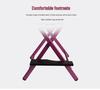 Foldable Aluminum Makeup Chair with Pillow, High Back, Outdoor Portable Hairdressing Chair