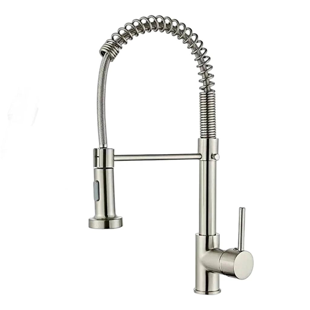 Rozin Matte Black Kitchen Faucet Deck Mounted Mixer Tap 360 Degree Rotation Stream Sprayer Nozzle Kitchen Sink Hot Cold Taps