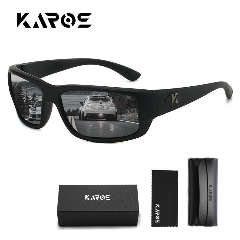 KAROS Polarized Sports Sunglasses UV400 Anti-UV Men Women Hiking Cycling Eyewear with Box Cloth Pouch YZ2028 4