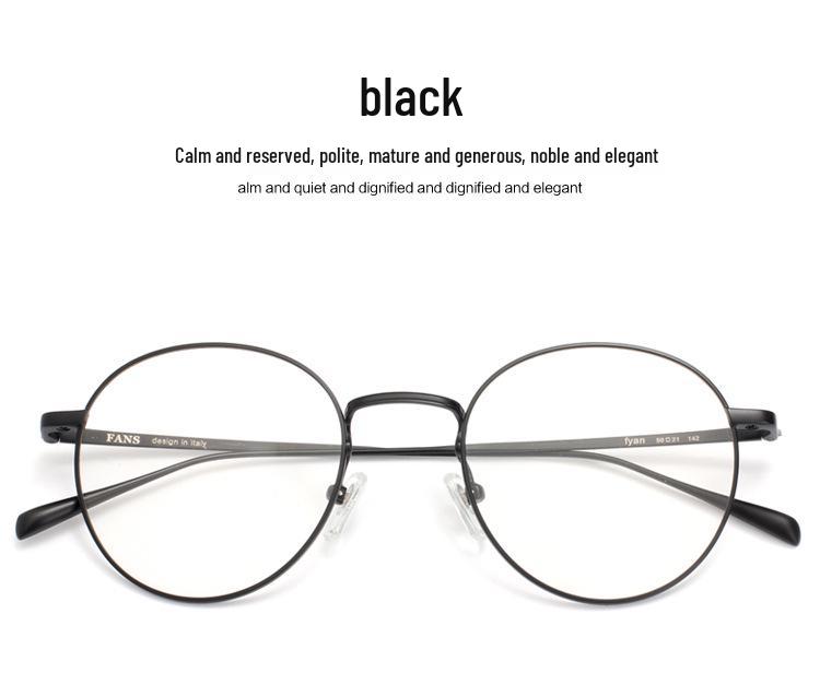 Men s and Women s Trendy Retro Round Metal Glasses