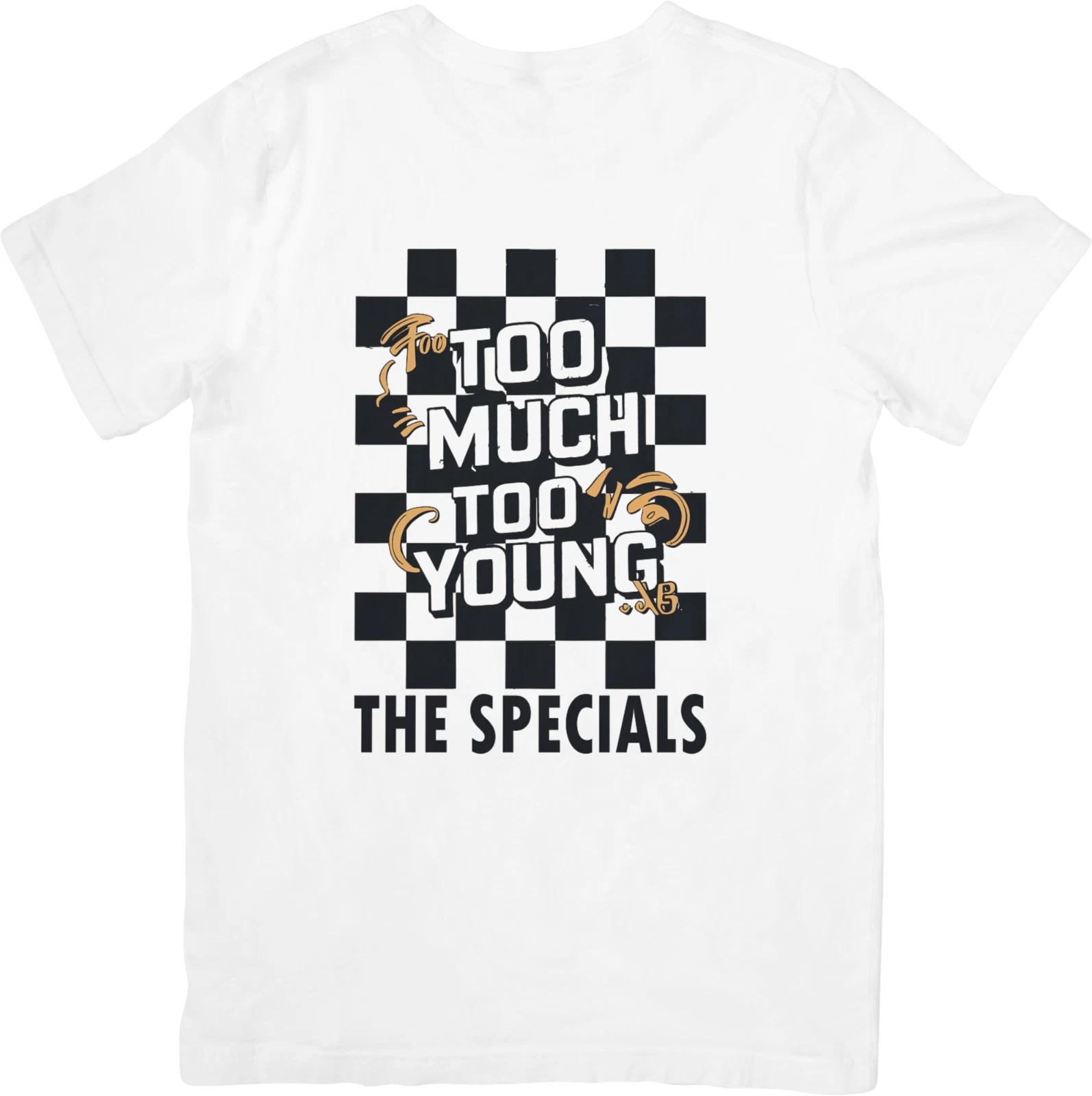

The Specials Music Fit for Men & Women Quality Cotton T-Shirt White. 3XL
