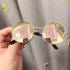 Children Sunglasses Cute Round Frame Children's Sunglasses Anti-uv Eyeglasses for Girl Boy