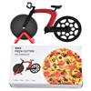 Bicycle-shaped Pizza Cutter ABS Handle  430 Stainless Steel Cutting Wheel with Non-stick Spray Coating Kitchen Pizza Tools