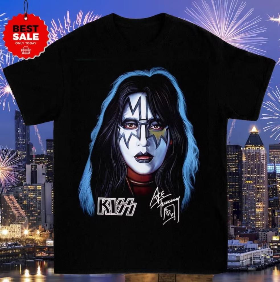 Vintage! Ace Frehley Mens Black Rock T-Shirt Tee Men All Size Unisex T-Shirt XXXXL