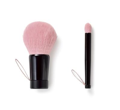 Apex Heart Facial Cleansing Brush and Nose Brush Set, Rich Lather, SALON De Dolce, Kumano, Yukodo, Gift, SD-1441