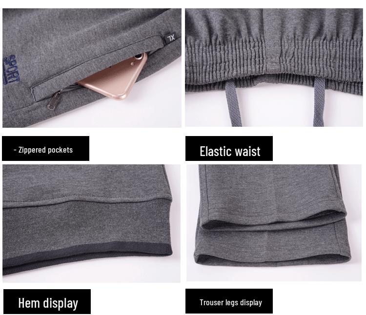 Men's Spring and Autumn Sports Suit for Middle-aged and Elderly – Grandpa Casual Two-Piece Set
