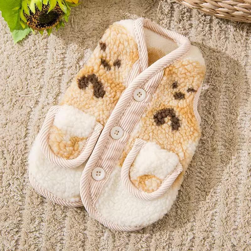

Cute bear print cardigan dog clothes autumn and winter warm two-legged vest teddy bear small dog clothing L (recommended weight 8-5.5 kg)