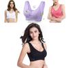 Women Lady Sexy Front Cross Adjustable Side Buckle Lace Vest Wireless Sport Bra For Ultimate Comfort And Style