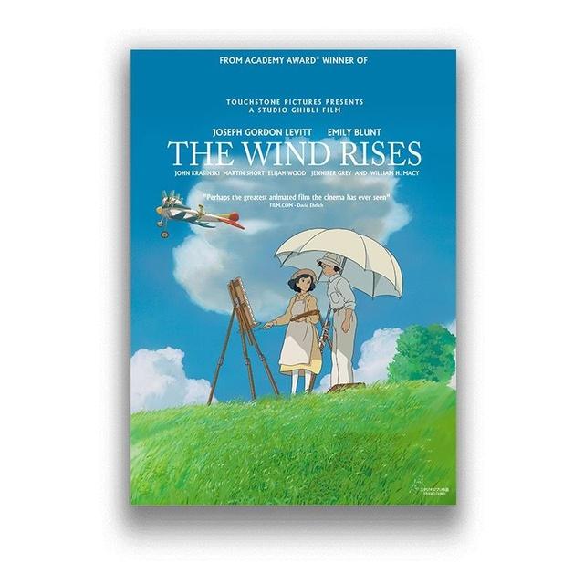 Porco Rosso Up Castle In The Sky Hayao Miyazaki Canvas Painting Pictures On The Wall Vintage Poster Decorative Home Decor