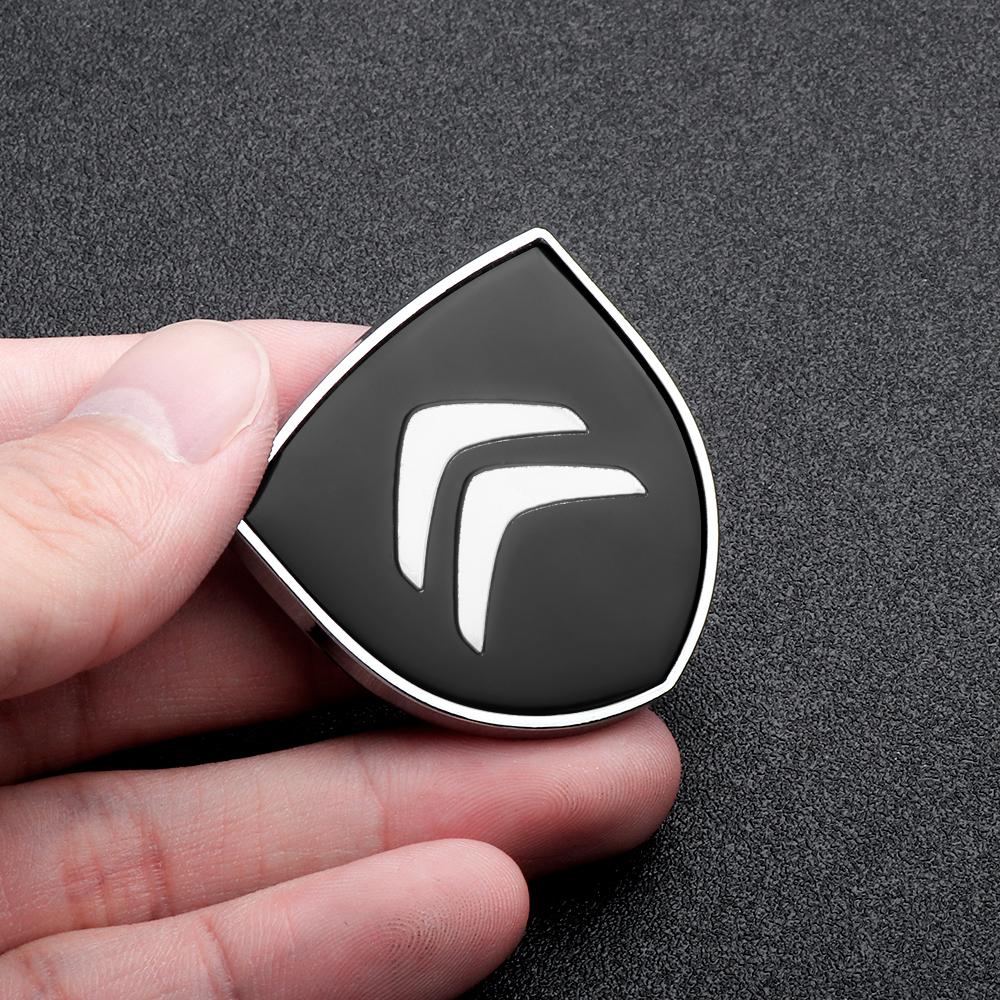 

3D Metal Chrome Car Body Decoration Badge Emblem (1PCS): Custom Sticker for Citroen C1/C3/C4 Grand Picasso/C4L/C5/C6/VTS Styling Silver