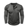 Fashionable Men's Long-Sleeved T-Shirt Breathable and Cool Men's Top