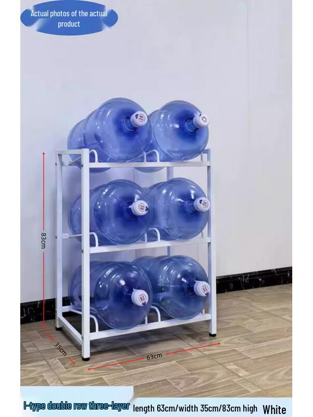 

Wooden Floor-Standing Water Bottle Holder