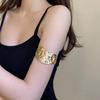 Euro-American Metal Open Armlet Bangle: Trendy Dual-Use Bracelet with Influencer Style