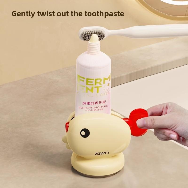 Children's Creative Suction Cup Toothpaste Automatic Wall-mounted Toothpaste Shelf