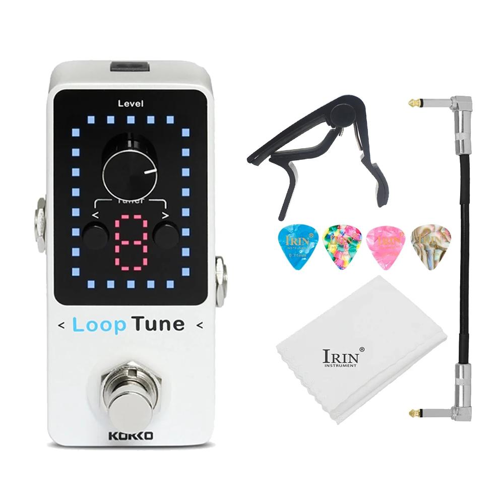 

KOKKO Loop Tune Pedal FLP-2T Electric Guitar Effect Pedal Floor Recording Looper Built-in Tuner Guitar Parts & Accessory
