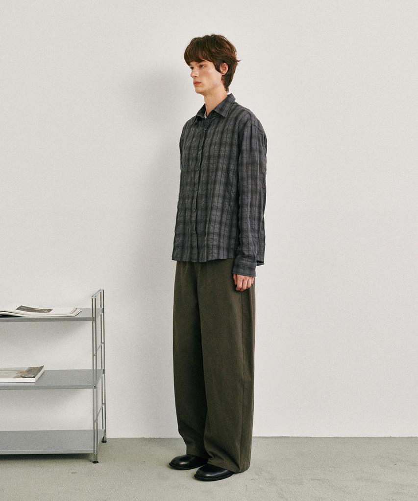 GLW Cotton Curved Pants Charcoal