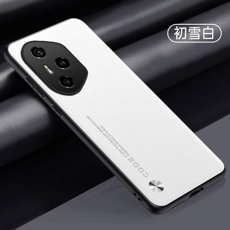 Applicable To Huawei Honor 400Pro Mobile Phone Case Honor 300Pro Plain Leather Honor 200 Matte Anti-drop Protective Case