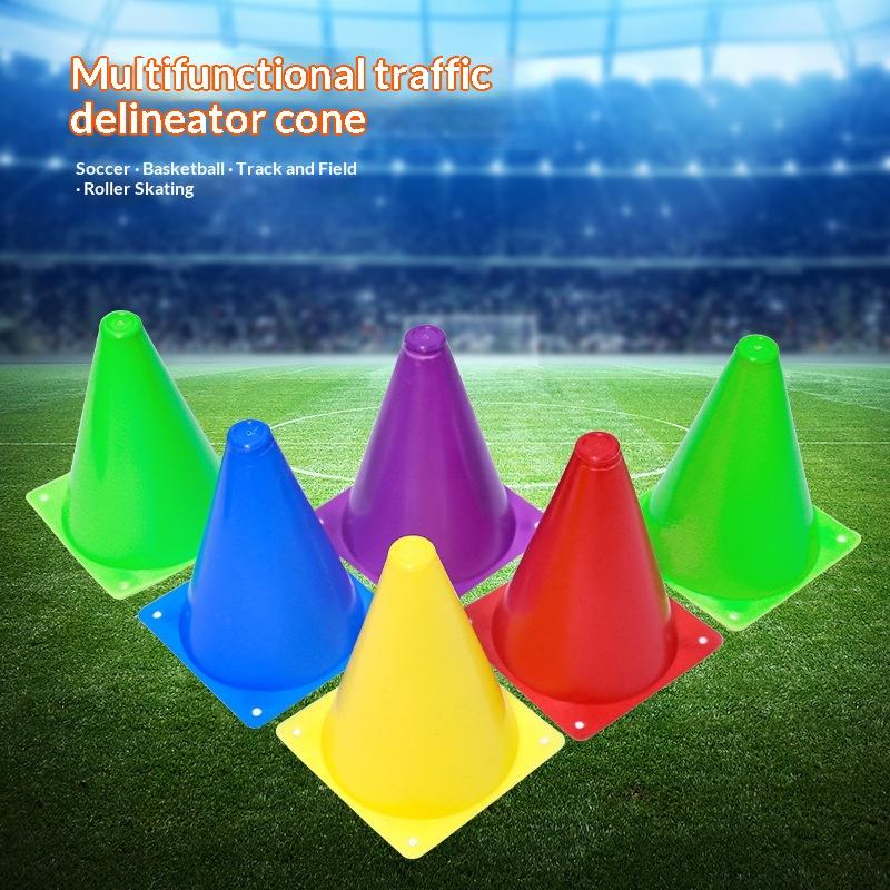 10Pcs 18CM Sports Training Cones High Visibility Marker Cones for Football Road Practice Youth Soccer Training Accessories
