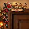 Wooden Material Christmas Door Corner Decor Christmas Door Corner Sign  Christmas Holiday