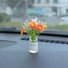 Creative Mini Simulation Sunflower Car Interior Center Console Decoration Crafts Cute Sweet Car Interior Accessories Gifts
