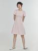Adore Bell Logo Back Slit Dress - Pink