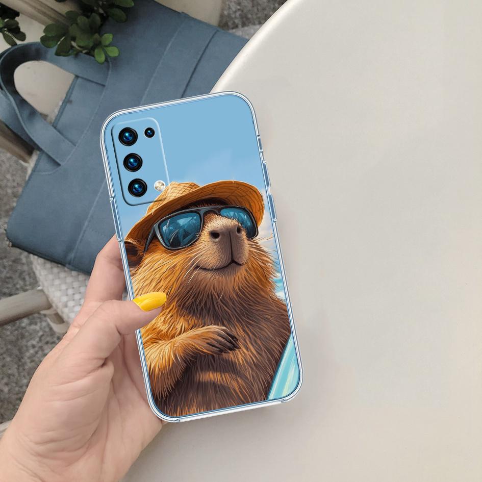 PP13 Cartoon Capybara Phone Case for Motorola Moto Edge 20 30 40 50 S30 Fusion Ultra Pro Neo Lite + G200 G23
