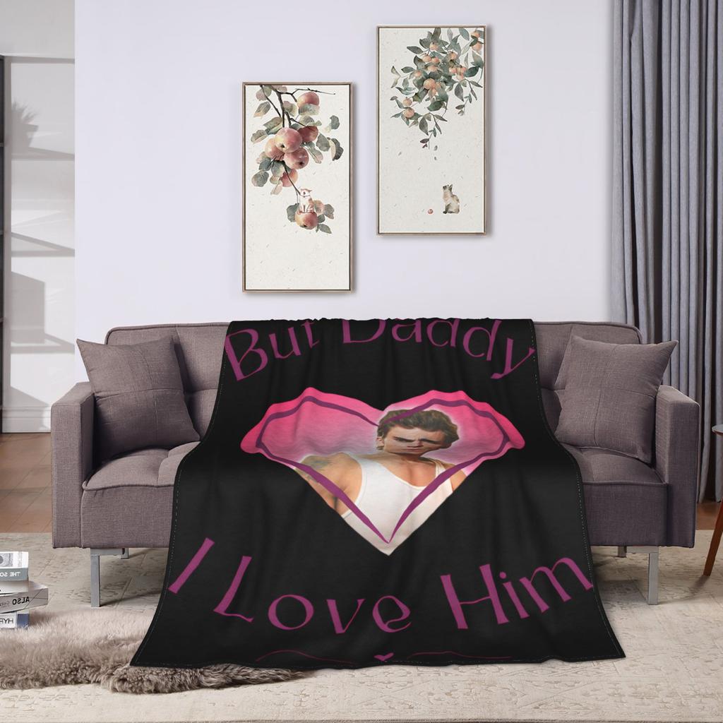 Ian Somerhalder Blankets Fleece Autumn/Winter Damon Salvatore Cat Multi-function Warm Throw Blanket for Bed Car Bedspreads