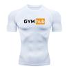 Gym Hub Printed Men's Compression T-Shirt Gym Workout Sport Quick Dry Tight Shirts Outdoor Training Fitness Elasticity Tops Tee