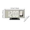 Temperature Display Projection Alarm Clock Backlight LED Alarm Clock  Wall Mount