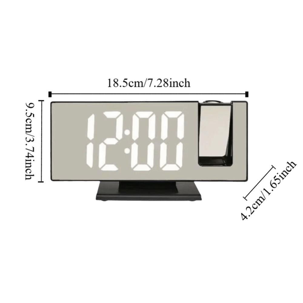 Temperature Display Projection Alarm Clock Backlight LED Alarm Clock  Wall Mount