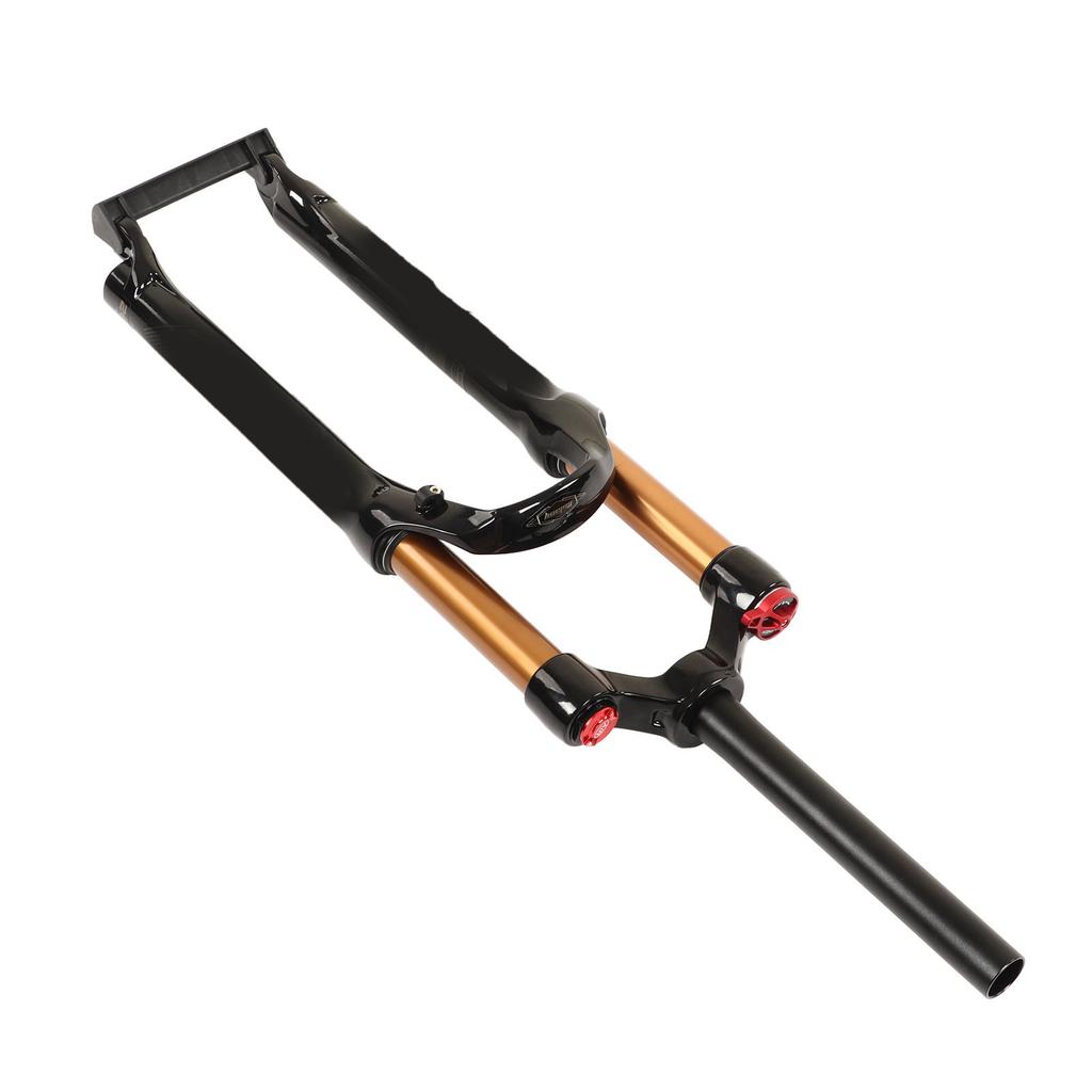 Garfo de Suspensão a Ar para Bicicleta 26pol Tubo Reto Trava Manual Garfos Dianteiros de Mountain Bike Amortecedor Dianteiro de Bicicleta