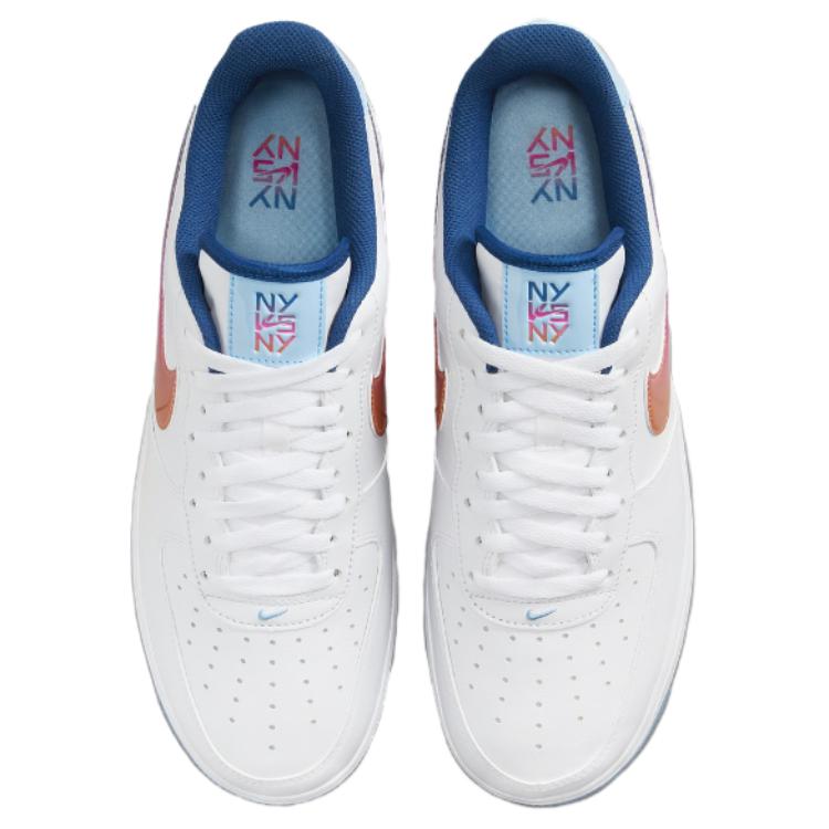 Nike Air Force 1 Low NY vs. NY 2024 Męskie Sneakersy Białe Court-Blue Hyper-Pink HF4833-100