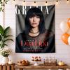Dua Lipa Wall Tapestry Rustic Farmhouse Suitable for Bedroom Reading Corner Dorm Wall Indoor Hand Painted Style Perfect Gift for Dorm Roommate