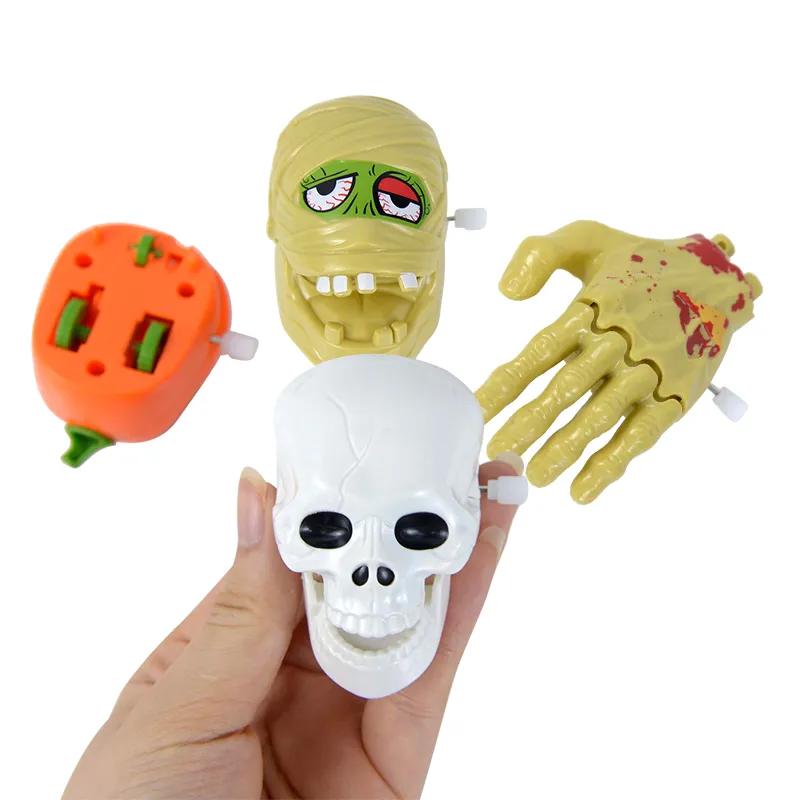 1pc Halloween Running Skull Pumpkin Mummy Broken Hand Wind Up Toys Interesting Children's Toys Halloween Party Gifts For Kids