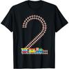 2nd Birthday Train Railroad Themed Fun 2 Year Old Boys Train T-Shirt