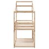 Bunk Bed with Canopy 80x200 cm Solid Pine Wood