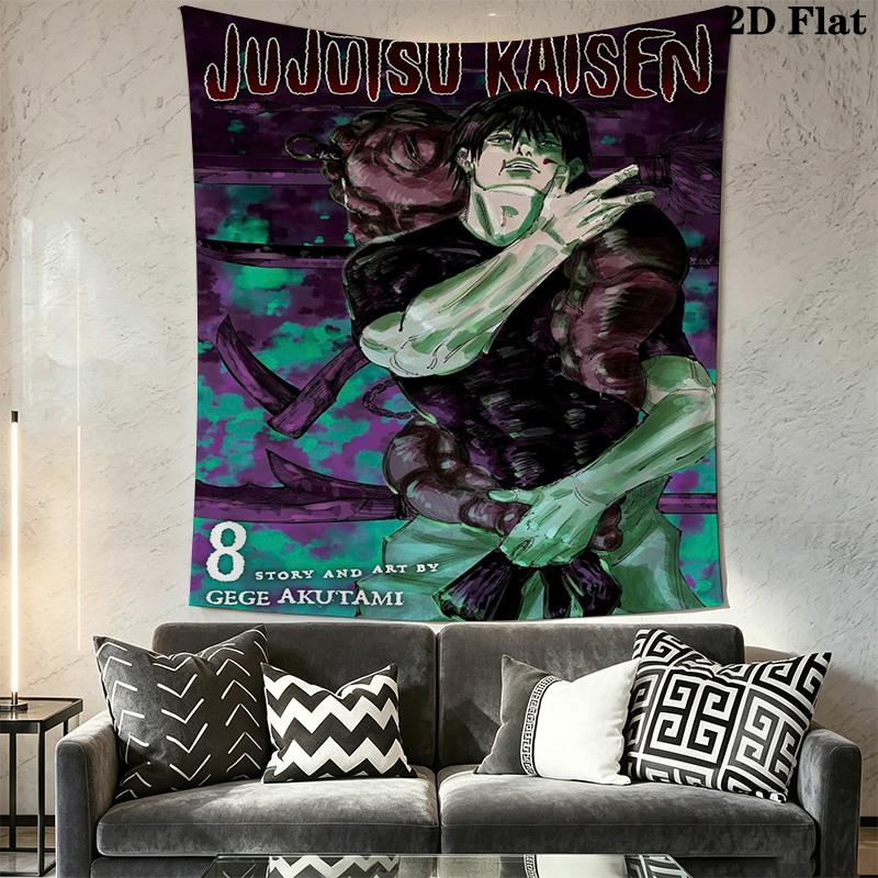 Jujutsu Kaisen Volume Tapestry Wallmounted Fashion Print Work Of Art Background Cloth Atmospheric Background Cloth