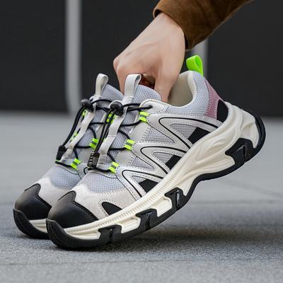 Casual Shoes Outdoor Casual Running Shoes Mesh Breathable Dad Shoes Flying Woven Sneakers