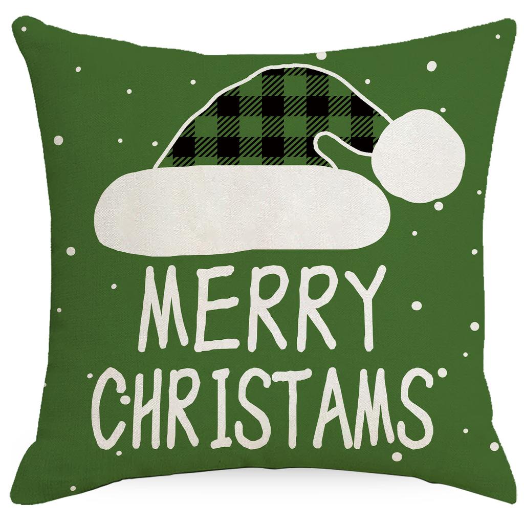 New Christmas Pillow Living Room Sofa Pillow Case Linen Model Room Cushion Decorative Pillow